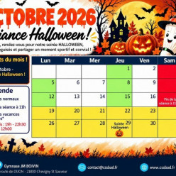 Horaire des sessions d'octobre